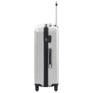 Hardcase Trolley Set 3 pcs Bright Silver ABS - Durable & Stylish