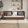 Day Bed Honey Brown 100x200 cm Solid Wood Pine Colour honey brown Size 100 x 200 cm 