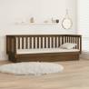 Day Bed Honey Brown 100x200 cm Solid Wood Pine - Versatile Design