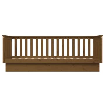 Day Bed Honey Brown 100x200 cm Solid Wood Pine - Versatile Design