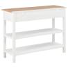 Elegant White MDF Sideboard - 110x35x80 cm | HipoMarket