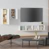 4 Piece White TV Cabinet Set | Stylish & Practical Design