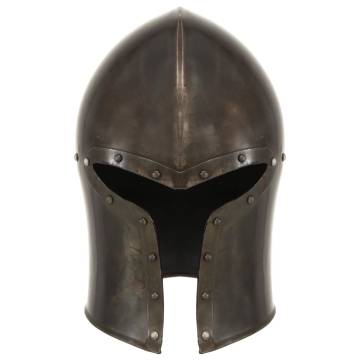 Medieval Knight Helmet Antique Replica LARP Silver Steel