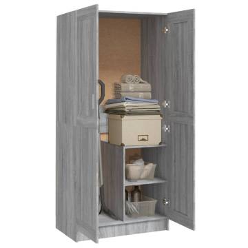 Wardrobe Grey Sonoma - Stylish Storage Solution | Hipo Market