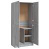 Wardrobe Grey Sonoma - Stylish Storage Solution | Hipo Market