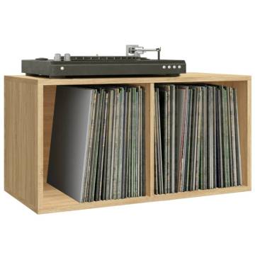 Vinyl Storage Box Sonoma Oak - Stylish & Practical Organizer