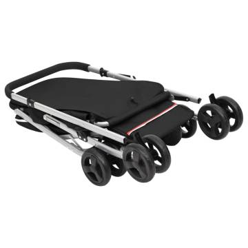 Folding Dog Stroller Black - Portable & Comfortable | Hipomarket