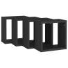 Wall Cube Shelves 4 pcs Black - Stylish & Practical Design