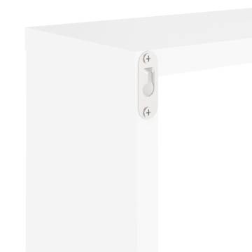 Stylish Wall Cube Shelves - Set of 6 - White 30x15x30 cm