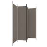 4-Panel Room Divider Anthracite 200x220 cm | HipoMarket