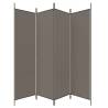 4-Panel Room Divider Anthracite 200x220 cm | HipoMarket