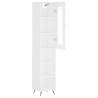 Stylish Highboard White 34.5x34x180 cm - Hipomarket