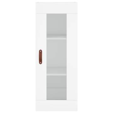 Stylish Highboard White 34.5x34x180 cm - Hipomarket