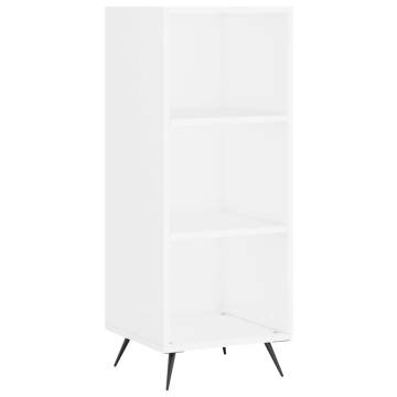 Stylish Highboard White 34.5x34x180 cm - Hipomarket