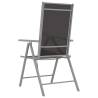 Folding Garden Chairs Set - 2 pcs Textilene Black | Hipo Market