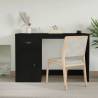 Desk with Drawer Black 115x50x75 cm Engineered Wood Colour black 