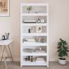 Book Cabinet White 80x35x183 cm Solid Wood Pine Colour white Quantity in Package 1 Height 183 cm Width 80 cm 