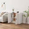 Stylish White Sideboard - 80x33x70 cm Engineered Wood