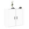 Stylish White Sideboard - 80x33x70 cm Engineered Wood