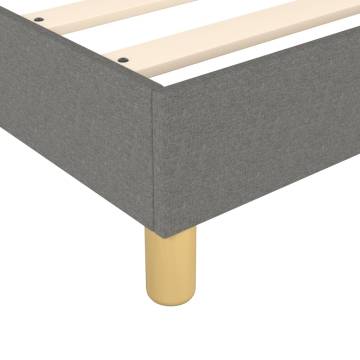 Box Spring Bed Frame Dark Grey 135x190 cm | HipoMarket