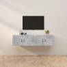 Wall-mounted TV Cabinets 2 pcs Concrete Grey 80x34.5x40 cm Colour concrete grey Quantity in Package 2 Width 80 cm 