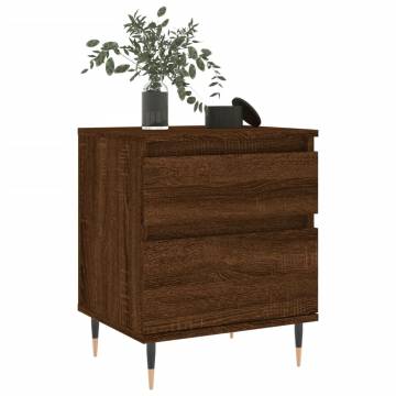 Brown Oak Bedside Cabinet - Stylish & Durable | HipoMarket