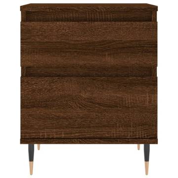 Brown Oak Bedside Cabinet - Stylish & Durable | HipoMarket