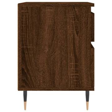 Brown Oak Bedside Cabinet - Stylish & Durable | HipoMarket