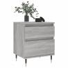 Trendy Grey Sonoma Bedside Cabinet - 40x35x50 cm