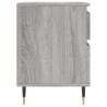 Trendy Grey Sonoma Bedside Cabinet - 40x35x50 cm