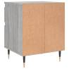 Trendy Grey Sonoma Bedside Cabinet - 40x35x50 cm