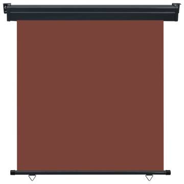 Balcony Side Awning 160x250 cm Brown - Privacy & Sun Protection