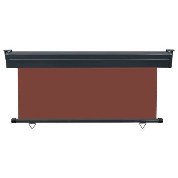 Balcony Side Awning 160x250 cm Brown - Privacy & Sun Protection