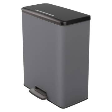 Curver Deco Pedal Bin 65L in Cool Grey - Stylish & Hygienic