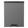 Curver Deco Pedal Bin 65L in Cool Grey - Stylish & Hygienic