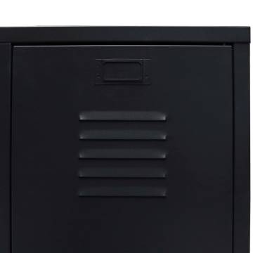 Industrial Style Black Wardrobe - 67x35x107 cm | Hipomarket UK