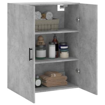 Wall Mounted Cabinet Concrete Grey | Stylish Interior Storage