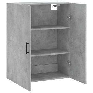 Wall Mounted Cabinet Concrete Grey | Stylish Interior Storage