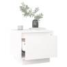 White Bedside Cabinet - Solid Pinewood - 35x34x32 cm