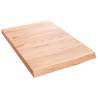 Light Brown Wall Shelf - Treated Solid Oak Wood | HipoMarket