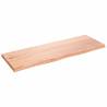 Wall Shelf Light Brown 80x30 cm Solid Oak | Hipo Market