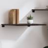 Wall Shelf Dark Brown 60x60x2 cm Treated Solid Wood Oak Colour dark brown Size 60 x 60 x 2 cm Quantity in Package 1 Number of Pieces 