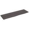 Wall Shelf Dark Brown Solid Oak 100x30 cm | HipoMarket