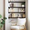 Wall Shelf Dark Brown Solid Oak 100x30 cm | HipoMarket