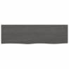 Wall Shelf Dark Brown Solid Oak 100x30 cm | HipoMarket