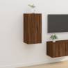 Wall Mounted TV Cabinet Brown Oak 40x34,5x80 cm Colour brown oak Quantity in Package 1 Height 80 cm Width 40 cm 