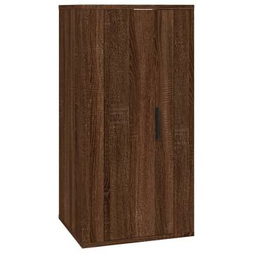 Wall Mounted TV Cabinet Brown Oak - Stylish & Practical Storage