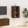 Wall Mounted TV Cabinet Brown Oak - Stylish & Practical Storage