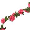 Artificial Flower Garlands - 6 Pcs Red Pink, 240 cm | HipoMarket