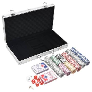 300 pcs Poker Chip Set - Casino Feel at Home